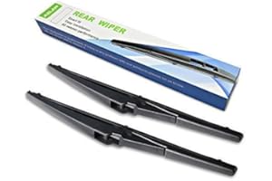 Rear Wiper Blade,ASLAM 11A Rear Windshield Wiper Blades Type-E for Original Equipment Replacement,Exact Fit(Pack of 2)