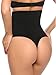 Yulee Women's Thong Shapewear Waist Cincher Butt Lifter Tummy Control Panty,Black,Large