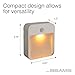 Mr. Beams MB720A Sleep Friendly Battery-Powered Motion-Sensing LED Stick-Anywhere Nightlight with Amber Color Light (6-Pack), White