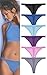 Fruit of the Loom Women's Everlight Thong Panties (12-Pack), Assorted 7