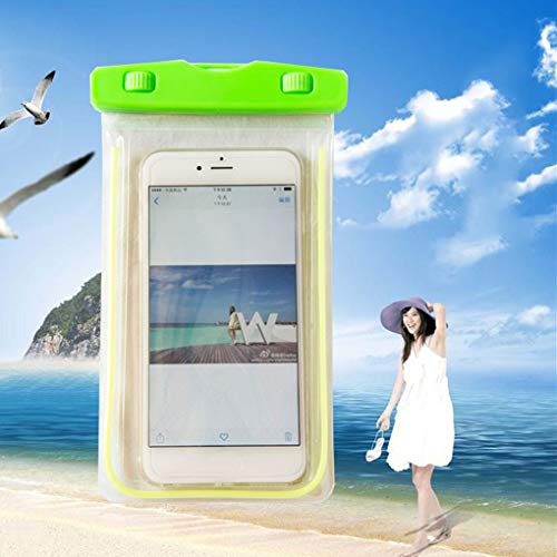 dianpo Universal Luminous Waterproof Smartphone Case Responsive Underwater Dry Pouch Bag Random Color