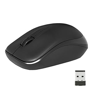 iBUFFALO 無線(2.4GHz)光学式マウス 3ボタンタイプ ブラック BSMOW10BK