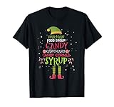 Four Main Food Groups Elf Buddy Christmas Pajama T-Shirt Tee