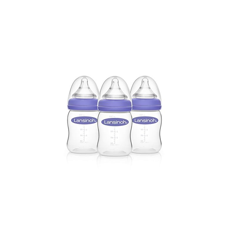 Lansinoh Breastfeeding Bottles for Baby, 5 Ounces, 3 count BargainLow