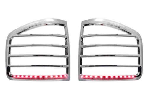 Razer Auto 2004-2008 Ford F150 Flareside Chrome Led Tail Light Bezel Trim Cover