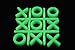 DIRECTGLOW LLC 10 Piece Glow in The Dark Tic Tac Toe Game Set