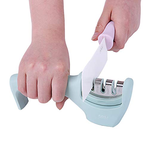 image for Gallity Kitchen Knife Sharpener - Multifunction Fast Sharpening Stone,