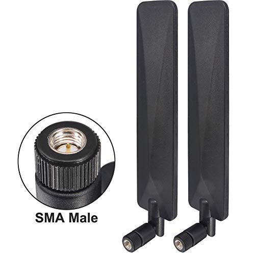 Kaunosta-Wireless-Network-Router-Antena-de-Banda-Ancha-12-dBi-Omni-Directional-Paddle-Antenna-Alta-Ganancia-con-Conector-SMA-para-el-Router-CPE-Punto-de-Acceso-Verizon-etc2pcs