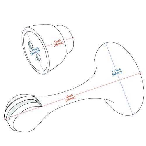 Rok Hardware Magnetic Door Stop Holder 3 Inches (Brushed Nickel, 1 Pack) - //coolthings.us