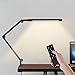 Wellwerks Swing Arm Lamp, LED Desk Lamp with Clamp and Remote Control, 9W Eye-Care Dimmable Light, Timer, Memory, 6 Color Modes, Modern Architect Table Lamp for Task Study Reading Working, Home Dorm