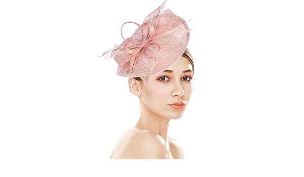 Z\u0026X Sinamay Fascinator Pillbox Hat with 