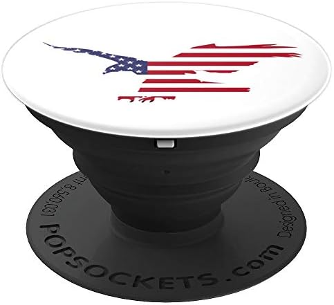 Beautiful Flying Eagle USA Flag Silhouette Art - PopSockets Grip and Stand for Phones and Tablets