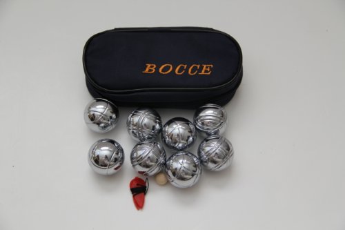 8 Ball 35mm Metal Mini Bocce/Petanque Set with black bag - 3 Pack