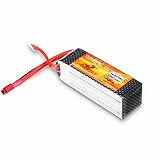 FLOUREON 4S 14.8V 2200mAh 45C Lipo RC Battery with T Plug for RC Evader BX Car RC Truck RC Truggy RC Airplane UAV Drone FPV(1 PCs)