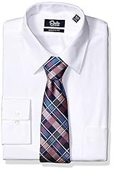 Eagle Studio 1735 Mens Dress Shirt and Tie Combo