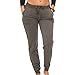 [E308P-HC-M] Coco-Limon Womens Jogger, Fleece, Rib Trimming, Side Pockets, Charcoal, Medium