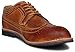 PhiFA Men's Distressed Genuine Leather Wingtips Oxfords Lace-ups US Size 10.5 Brown