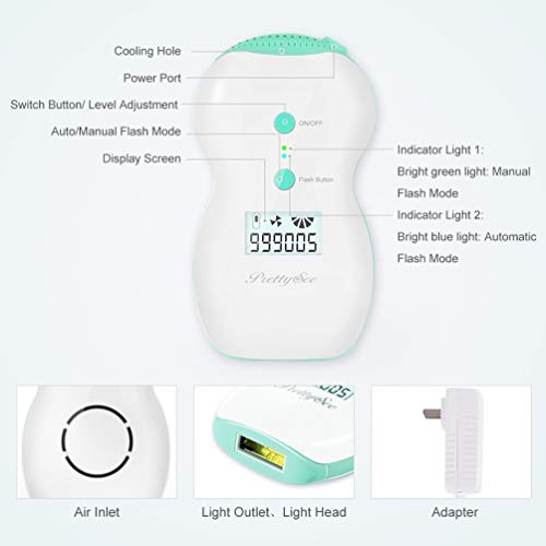 Hair Removal for Women, IPL Hair Remover 500000 Flashes System Professional Permanent Painless Device- Face, Legs, Bikini & Underarm Home Use for Women Men