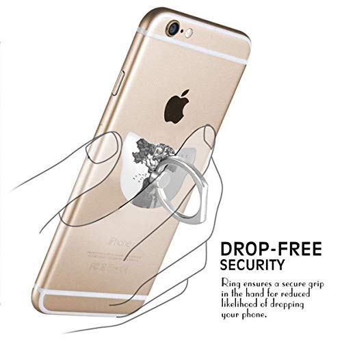 Ring Holder Guitar Tree Cat Type Ring Mobile Phone Holder Adjustable 360° Rotation Phone Stand for IPad Phone X/6/6s/7/8/8 Plus/7, Galaxy S9/S9 Plus/S8/S7 Android Smartphone