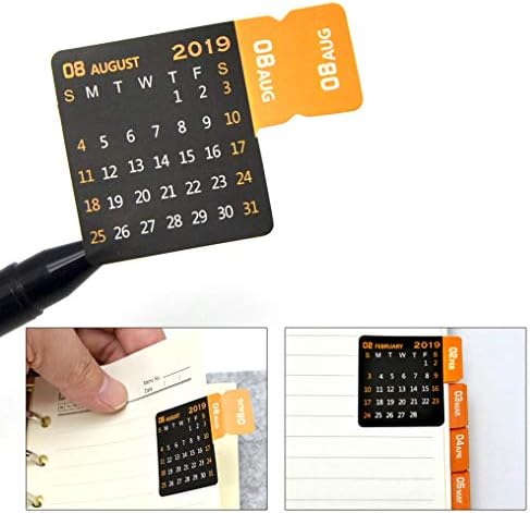 2018-2019 Calendar Stickers for Bullet Journal-Planner (Sep 2018-Aug 2019) 96 Tabs/Pack Monthly Planner Stickers Self Adhesive Tabs.Easy to Peel and Achieve Your Goals(2019 Stickers)