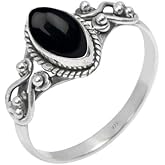 Ring, 925 Sterling Silver Statement Ring For Women, Handmade Ring Gemstone Promise Ring for Birthday Christmas Gift For Her Ring Size US