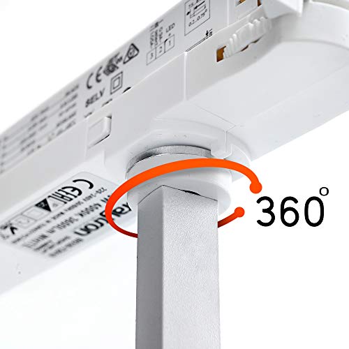LED railspot PT | 40 Watt | 3600 Lumen | 3 fasen | wit neutraal wit (4000 K) - Afbeelding 3