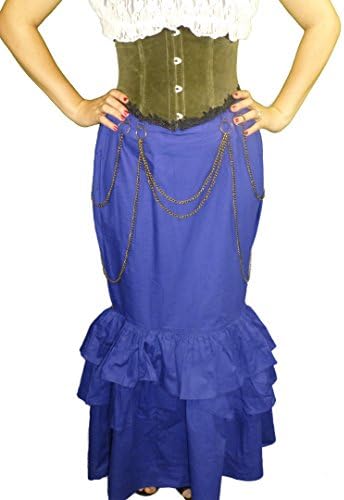 Vanessa Fitted Steampunk Victorian Skirt (Size Medium)