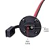 Trolling Motor Plug and Receptacle - iGreely 2Pack Weatherproof SAE Socket Sidewall Port, SAE Quick Cable Connect Solar Panel Mount for Motorcycle RV Marine Boat Car DIY and More 12AWG 1ft/30cm