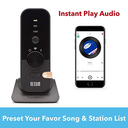 NEXUM WiFi Wireless Audio Receiver, HiFi Music Adapter for Home Music Streaming System, 192KHz