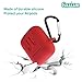 Casism AirPods Case 5 in 1 Airpods Accessories Kits Protective Silicone Case and Cover for Charging Case with Airpods Strap/Airpods Ear Hooks/Anti-Lost Carabiner/Airpods Watch Band Holder (Red)thumb 1