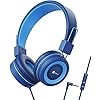 iClever-Kids-Headphones-8594dB-Volume-Limited-Stereo-Sound-Foldable-Untangled-Wires-35mm-Jack-for-SchoolTravel iClever Kids Headphones, Childrens Headphones Wired, 85/94dB Volume Limited, Stereo Sound, Adjustable Headband, Foldable…