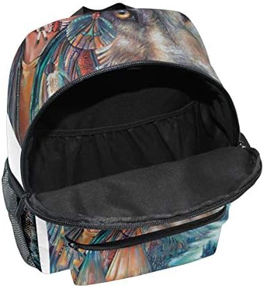 キッズリュック 子供用 リュックサック バックパック 女の子と狼 森の王 キッズ 誕生日 プレゼント 入園祝 通常用 学生用 学園祭り遠足 スポーツ アウトドア B081l62jgw 1 150円