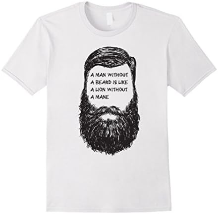 A Man Without A Beard Shirt - Hipster Shirt - Male 2XL - White