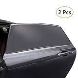 Car Window Sun Shade Baby Sun Cloth Washable for Car SUV Side Window (2 Pack)