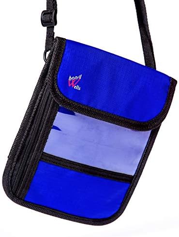 Travel Wallet RFID Protected Passport Holder Neck Pouch Document Organizer