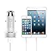 Car Charger, JETech® Dual-Port Rapid USB Car Charger Cigarette Charger for Apple iPhone 5/5S/5C, iPad, iPad Air, iPad mini, iPod, Samsung Galaxy S5/S4/S3, Tab 3, Note 3/2, Google Nexus 7, and More - C0651