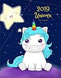 2019 Unicorn Daily Planner: Academic Hourly Organizer In 15 Minute Interval; Appointment Calendar With Address Book & Note Section; Monthly & Weekly Goals Journal With Quotes; Notebook With Reviews by ZenWerkz