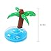Letsfunny Inflatable Pool Floats Unique Drink Holder- Pineapple, Watermelon, Palm tree(3 Pack)