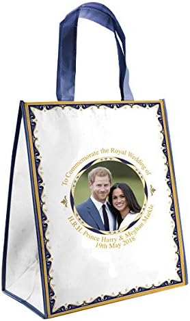 Royal Heritage H.R.H Harry and Meghan Markle Wedding Commemorative Shopping Bag, Fabric, Multi-Colour, 35 x 18 x 18 cm