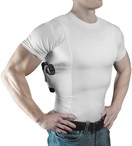 ConcealmentClothes Men’s Crew Neck Undercover- Concealed Carry Holster Shirt