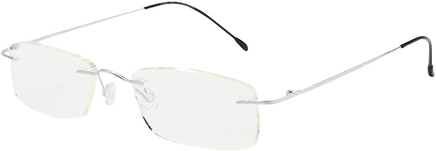 Dgaddcd Blue Light Blocking Glasses Fashion Twistable Eyeglasses Ultra-thin Square Eye Reading Glasses for Blocking UV Anti Headache Eye Eyeglasses