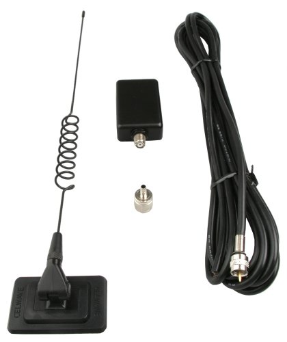 Glass Mount Car Antenna for Cell Phone Reception - Nokia, LG, Motorola, Samsung, HTC, and Sony Ericsson