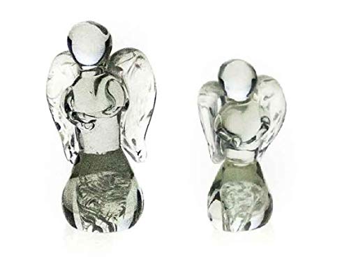 Hand Made Small & Mini Angel Recycled Glass Sculptures [ANG-D/E]