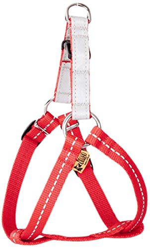 Dingo Reflective Harness Handmade of Fabric with a Plastic Buckle for Dog Safety Red 93545