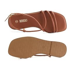 Rihero Strappy Sandals for Women Dressy Flat