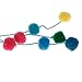 Mmrm Colorful Pompom Ball Tassel Pendant Handbag Ornaments Purse Charm Decor