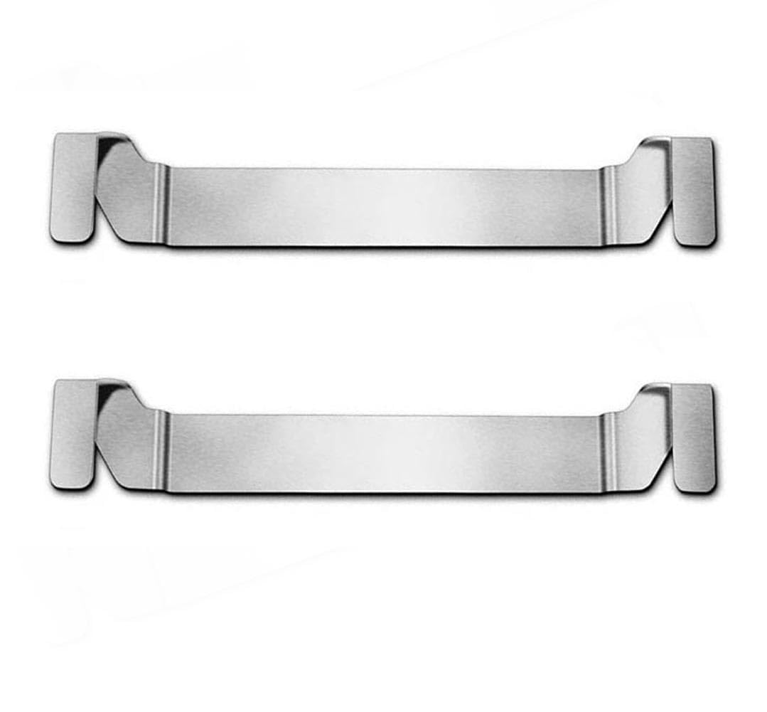 2pcs Stainless Steel Griddle Spatula Stand - Clamp-On Edge Mount Grill Tool Holder for Blackstone Grills and Other Flat Top Griddles(Silver)