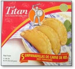 TITAN Empanadillas de Carne - Beef Turnovers - 5 Unit Box (Count of 2)