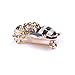 HuntGold 1 PC New Fashion Women Delicate Little bee Crystal & Rhinestone Pin Brooch Black