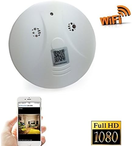 Bybest HD1080P Wi-Fi Hidden Spy Camera,P2P Alarm Home Security System,Motion Activated Spy Smoke detector IP Camera, CCTV Surveillance Camera